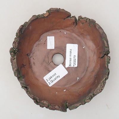 Keramická bonsai miska 13,5 x 13,5 x 5 cm, barva režná - 2.jakost - 3