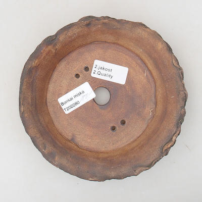 Keramická bonsai miska 16 x 16 x 3,5 cm, barva režná - 2.jakost - 3