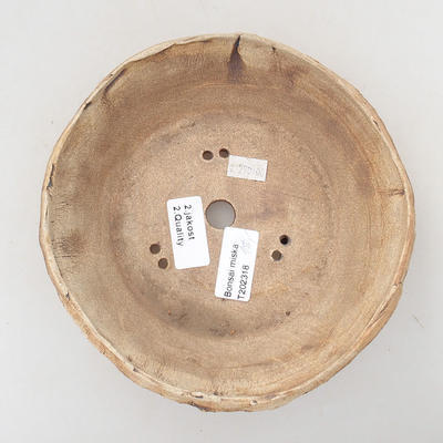 Keramická bonsai miska 18 x 18 x 6 cm, barva režná - 2.jakost - 3