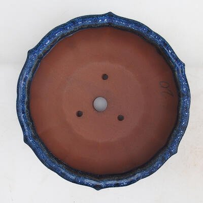 Bonsai miska 18 x 18 x 6 cm, barva modrá - 3