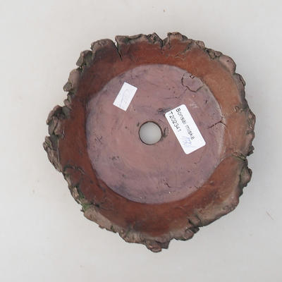 Keramická bonsai miska 14 x 14 x 4 cm, barva režná - 2.jakost - 3
