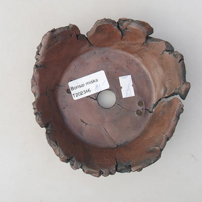 Keramická bonsai miska 12 x 12 x 4 cm, barva režná - 2.jakost - 3
