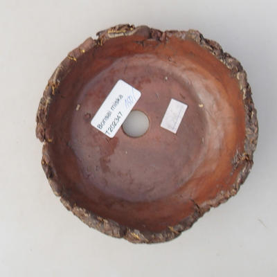 Keramická bonsai miska 13 x 13 x 5,5 cm, barva režná - 2.jakost - 3