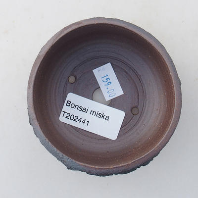 Keramická bonsai miska 8 x 8 x 4,5 cm, barva praskaná - 3