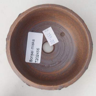 Keramická bonsai miska 9 x 9 x 4,5 cm, barva praskaná - 3