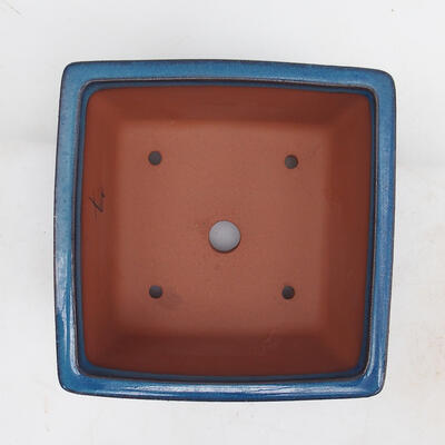 Bonsai miska 16 x 16 x 9,5 cm, barva modrá - 3