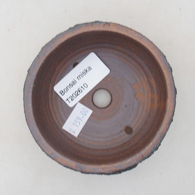 Keramická bonsai miska 8,5 x 8,5 x 4,5 cm, barva praskaná - 3