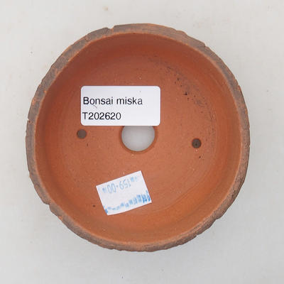 Keramická bonsai miska 9 x 9 x 4 cm, barva praskaná - 3