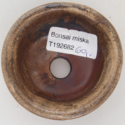 Keramická bonsai miska 7,5 x 3 cm, barva hnědá - 2.jakost - 3