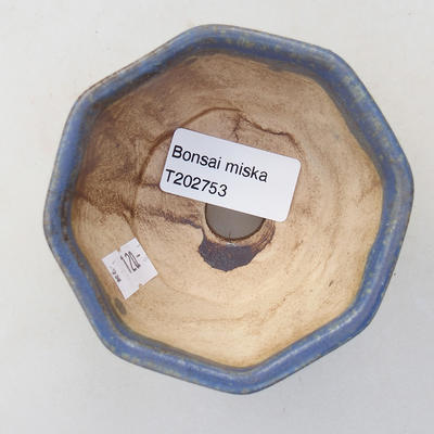 Keramická bonsai miska 8,5 x 8,5 x 5,5 cm, barva modrá - 3