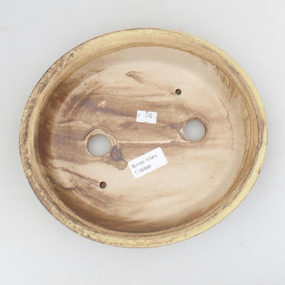 Keramická bonsai miska 24 x 21 x 5 cm, barva hnědožlutá - 3