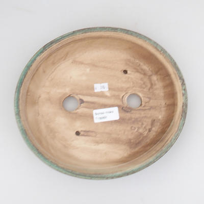 Keramická bonsai miska 24 x 21 x 5 cm, barva hnědozelená - 3