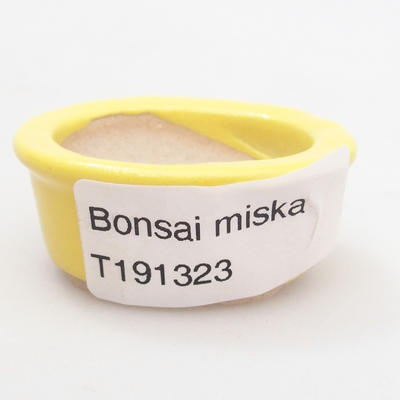Mini bonsai miska 4,5 x 4 x 2 cm, barva žlutá - 3