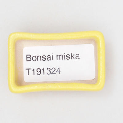 Mini bonsai miska 4,5 x 3 x 1,5 cm, barva žlutá - 3