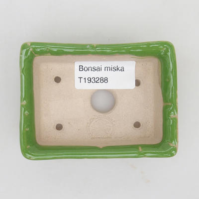 Mini bonsai miska 9 x 6,5 x 2,5 cm, barva zelená - 3