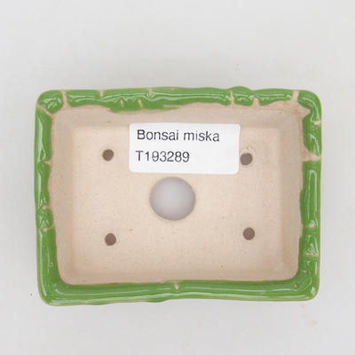 Mini bonsai miska 9 x 6,5 x 2,5 cm, barva zelená - 3