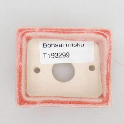 Mini bonsai miska 6 x 5 x 2,5 cm, barva růžová - 3