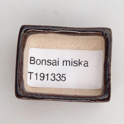 Mini bonsai miska 4 x 3,5 x 1,5 cm, barva hnědá - 3