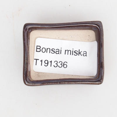 Mini bonsai miska 4 x 3,5 x 1,5 cm, barva hnědá - 3