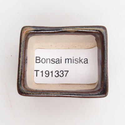 Mini bonsai miska 4 x 3,5 x 2,5 cm, barva hnědá - 3