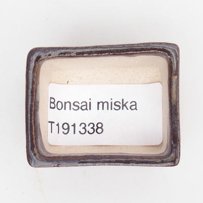 Mini bonsai miska 4 x 3,5 x 2 cm, barva hnědá - 3