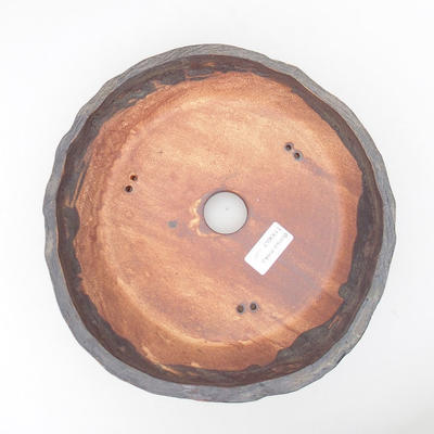 Keramická bonsai miska 25 x 25 x 6  cm, barva šedá - 3