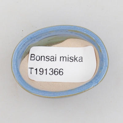 Mini bonsai miska 4,5 x 3,5 x 2 cm, barva modrá - 3