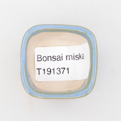 Mini bonsai miska 3,5 x 3,5 x 2,5 cm, barva modrá - 3