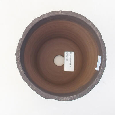 Keramická bonsai miska 13 x 13 x 13 cm, barva režná - 3