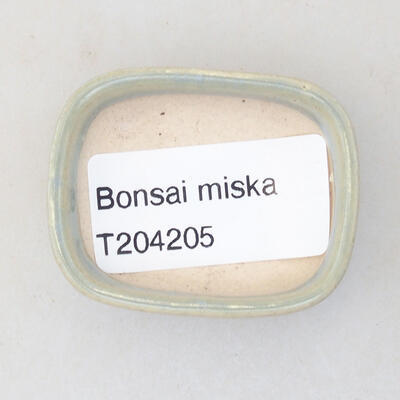 Mini bonsai miska 4,5 x 3,5 x 1,5 cm, barva modrá - 3