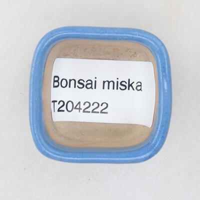 Mini bonsai miska 3,5 x 3,5 x 2,5 cm, barva modrá - 3