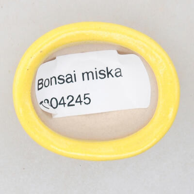 Mini bonsai miska 6 x 3,5 x 2 cm, barva žlutá - 3