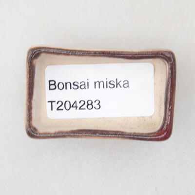 Mini bonsai miska 4,5 x 3 x 1,5 cm, barva červená - 3