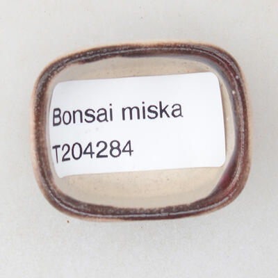 Mini bonsai miska 4 x 3 x 1,5 cm, barva červená - 3