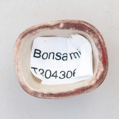 Mini bonsai miska 3 x 2,5 x 1,5 cm, barva červená - 3
