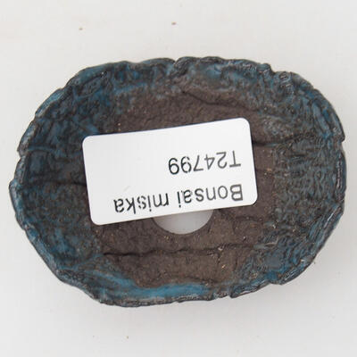 Keramická Skořápka  8 x 5,5 x 4 cm , barva modrá - 3