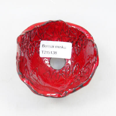 Keramická Skořápka  8,5 x 8 x 6,5 cm , barva červená - 3