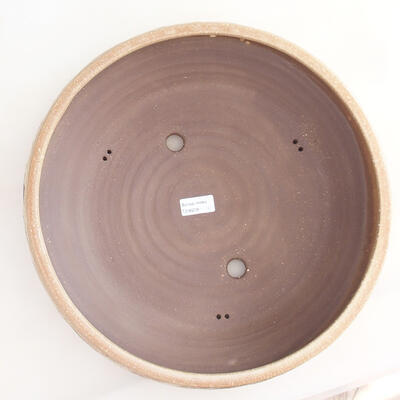 Keramická bonsai miska 36,5 x 36,5 x 9,5 cm, barva béžová - 3