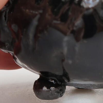 Keramická Skořápka  8,5 x 8,5 x 5 cm , barva černá - 3