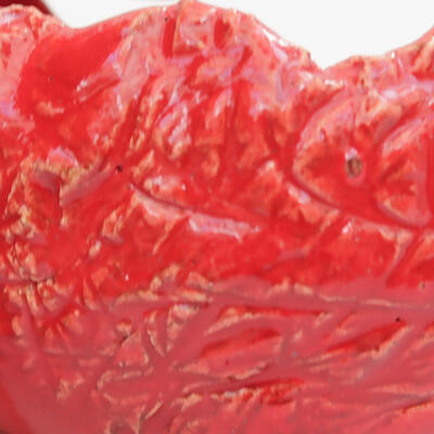 Keramická Skořápka  8 x 8 x 6 cm, barva červená - 3