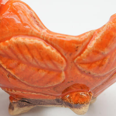 Keramická Skořápka  9 x 8 x 4 cm, barva oranžová - 3