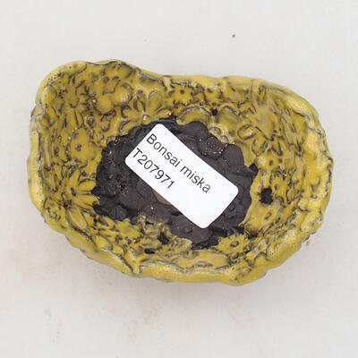 Keramická Skořápka  8,5 x 6 x 5 cm , barva žlutá - 3