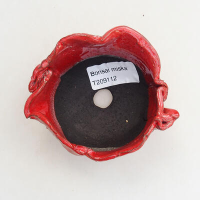 Keramická Skořápka  7,5 x 7 x 6 cm , barva červená - 3
