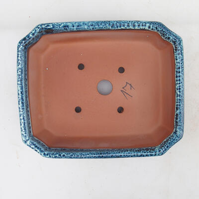 Bonsai miska 17 x 14 x 5 cm, barva modrobílá - 3