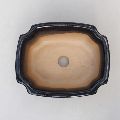 Bonsai miska H 01 - 11,5 x 9 x 5 cm, černá lesklá - 3