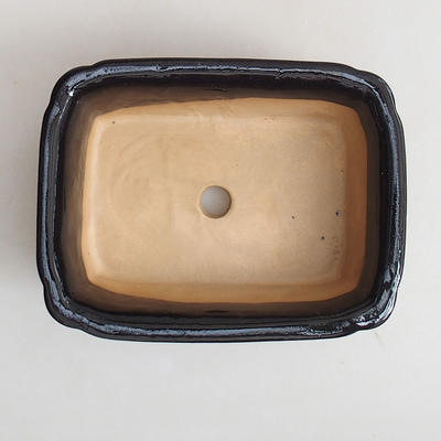 Bonsai miska 16,5 x 12 x 6 cm, černá lesklá - 3