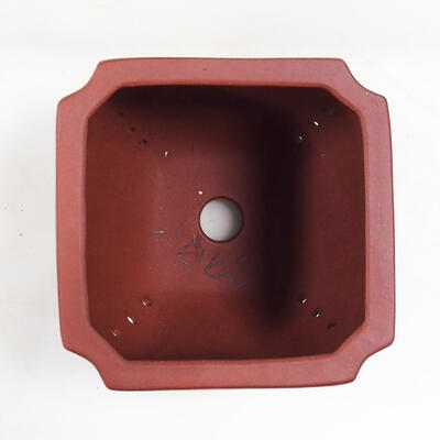 Bonsai miska 13 x 13 x 10,5 cm, barva cihlová - 3