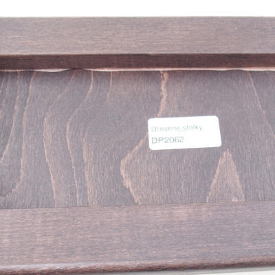 Dřevěný stolek pod bonsaje  hnědý 34 x 15,5 x 3,5 cm - 3