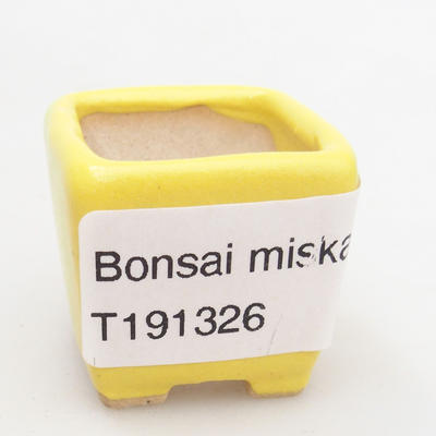 Mini bonsai miska 3 x 3 x 3 cm, barva žlutá - 4