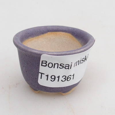 Mini bonsai miska 4 x 4 x 2,5 cm, barva fialová - 4